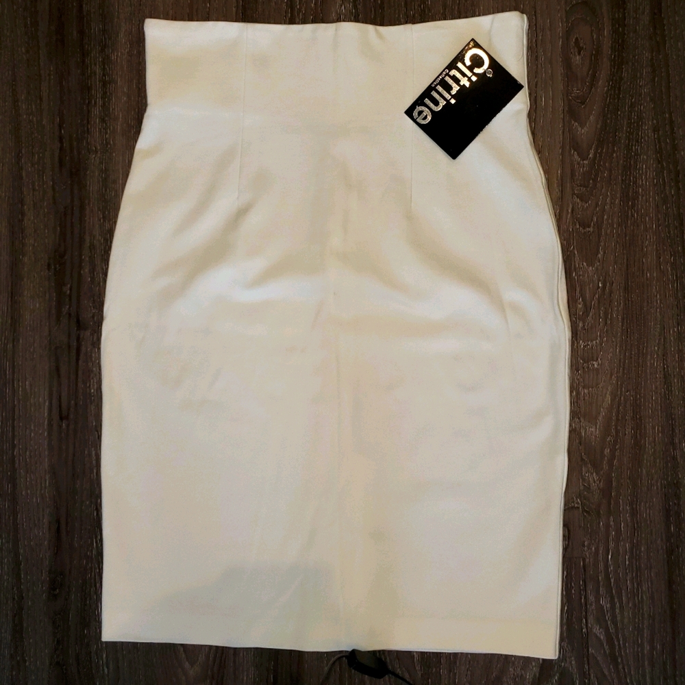Citrine white pencil skirt size 14